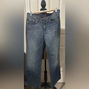 7 For All Mankind Wide Leg Low Rise  Blue Denim Jeans 32 inseam”